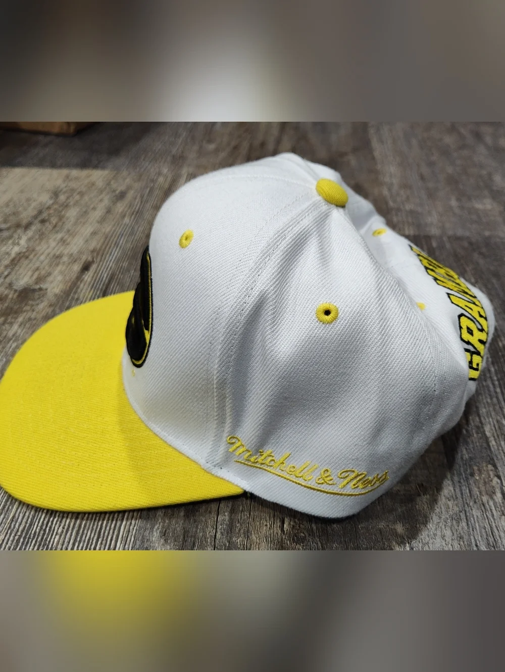 Grambling State Tigers Mitchell & Ness NCAA Snapback Hat Cap 3D Logo White